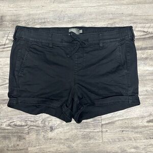 Torrid black jean shorts